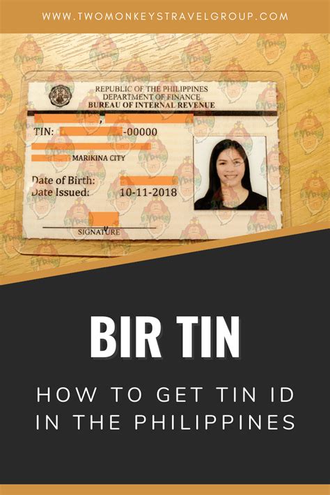 How to get a TIN ID from the BIR Philippines .